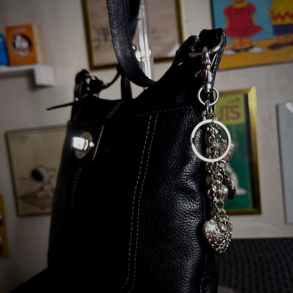 Coach Pebbled Leather Turnlock Crossbody / Hobo (Style No. F19255)